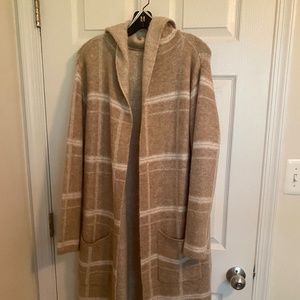 Women's Long Plaid Sweater
